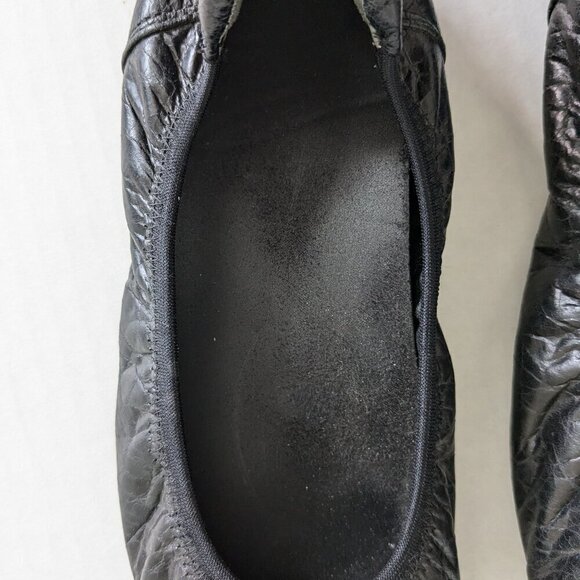 Vionic Natalia Ballet Flats Shoes Women's Size 8 US 39 EU Black Leather Slip On - Picture 7 of 9